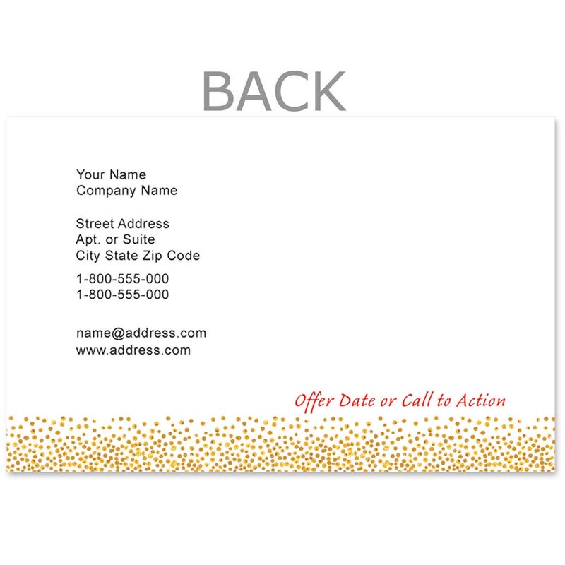 PaperDirect Gold Dots Postcards, Jumbo Size, 50 Count - Image 3